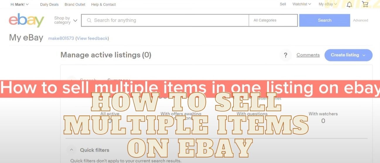 How to Sell Multiple Items on eBay