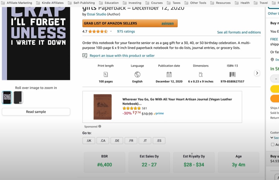 How to Create a Journal to Sell on Amazon Easily