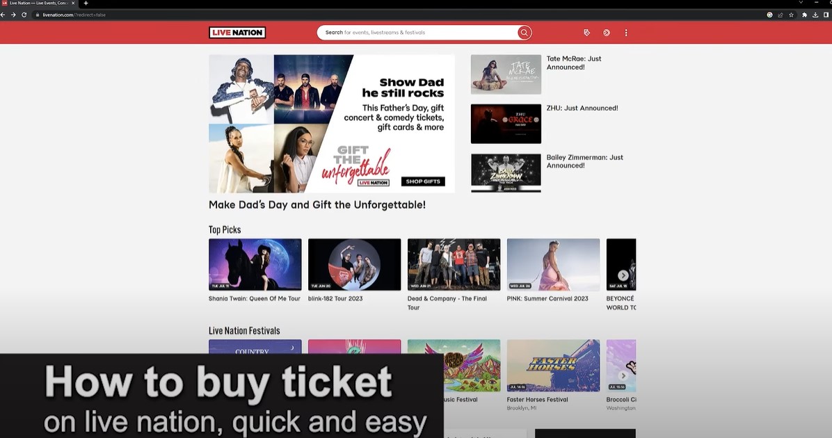 How to Sell LiveNation Tickets